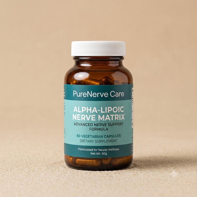 Alpha-Lipoic Nerve Matrix supplement bottle