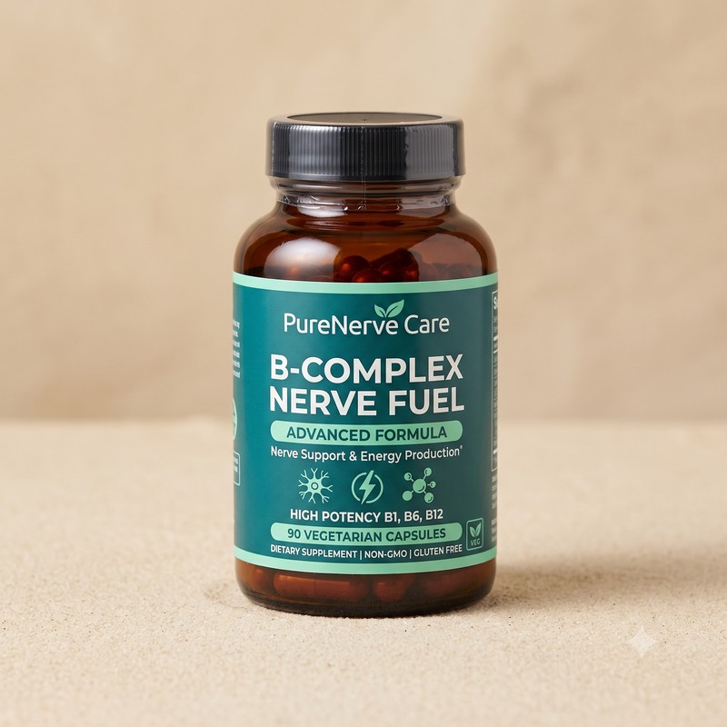B-Complex Nerve Fuel supplement bottle